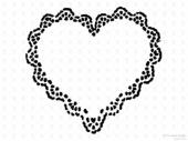 Кондитерский инвентарь Martellato Маска-трафарет для оформления тортов (сердце)