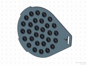 Тестоделитель-округлитель WLBake формовочная пластина для VDR 52