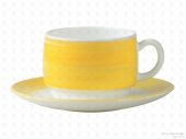 Столовая посуда из стекла Arcoroc Brush Yellow чашка С3780 (190 мл)