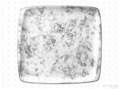 Столовая посуда из фарфора Bonna Rocks Black тарелка квадратная RBL MOV 34 KR (27x25 см)