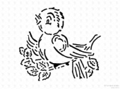 Кондитерский инвентарь Martellato Маска-трафарет для оформления тортов (птица)