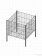 Стол для распродаж из металлической сетки Гефест Корзина средняя, глубина 510 (695х695х735 мм)