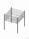 Стол для распродаж из металлической сетки Гефест Корзина средняя, глубина 255 (695х695х735 мм)