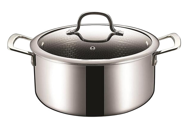 0dafef66eae8099ec73bb534363fbaae Кастрюля P.L. Proff Cuisine New Kitchen Grid 3.5 л 22х9.5 см нержавеющая сталь, индукция — изображение 1