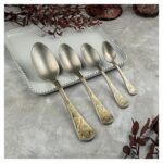 Ложка десертная P.L. Proff Cuisine Lord Vintage Style 17,2 см, матовая с золотом — изображение 7