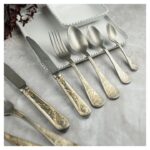 Ложка десертная P.L. Proff Cuisine Lord Vintage Style 17,2 см, матовая с золотом — изображение 10