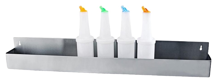 28bcf9c6d06cddf8052f8b05a14fac2b Подставка барная P.L. Proff Cuisine BarWare SPR-32S 81х10,5х*15,5 см на 8 бутылок (нерж. сталь) — изображение 1