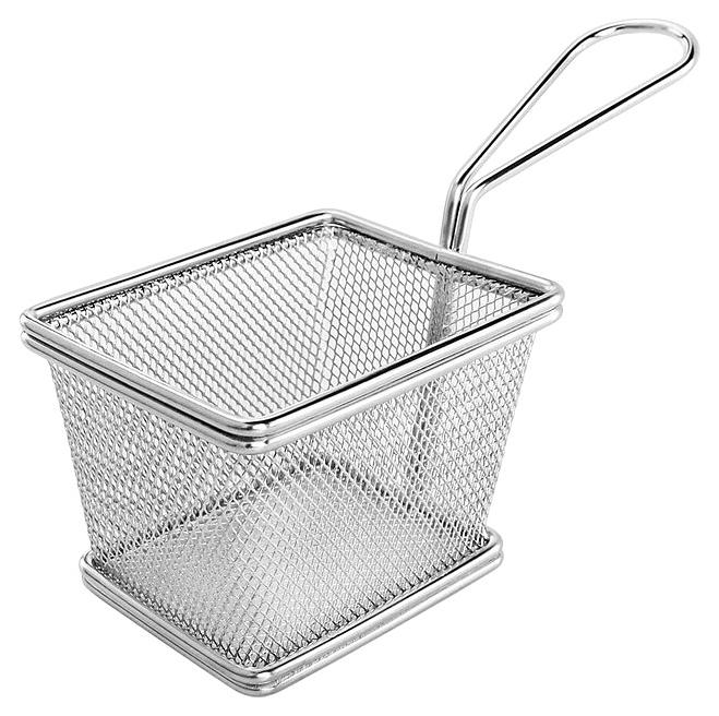 3b256515a1ccb5051b6564bf616cddf8 Корзинка для подачи P.L. Proff Cuisine MCB-4T (HONRI) 10,3х8,5 см h=6,2 см (нерж. сталь) — изображение 1