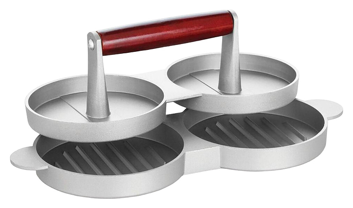 5260bfc2e0e958d3040e4dfadab6a8f6 Пресс для изготовления котлет P.L. Proff Cuisine 81240254 "Гамбургер" двойной 120 мм — изображение 1