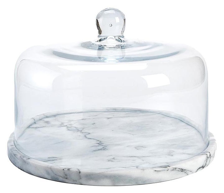 7a3a11d19d39da137f0dce8e093b8605 Подставка для торта P.L. Proff Cuisine BarWare 81269697 h=20 d=28, со стеклянной крышкой — изображение 1