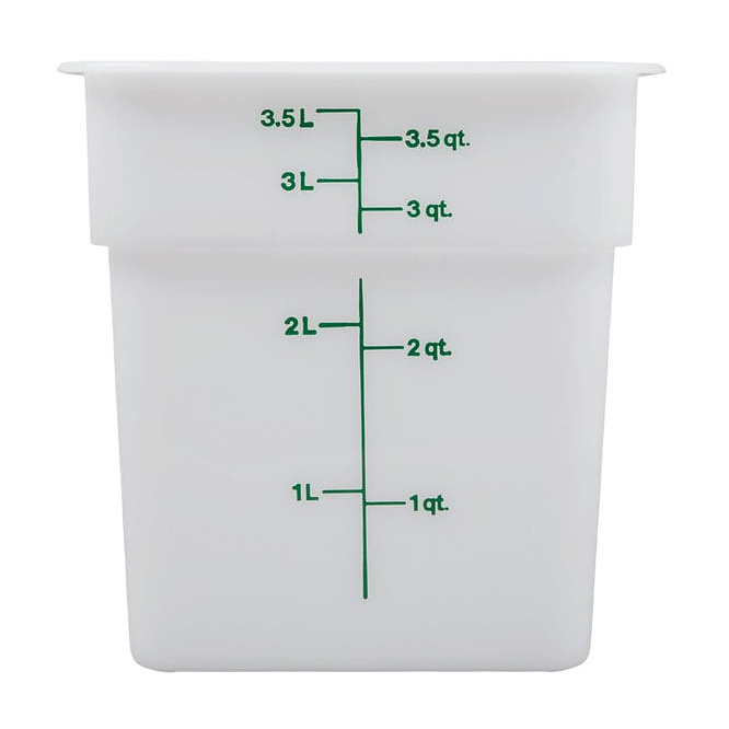 7ae61e4e1d640dace0c222dbf8ca5b11 Контейнер для хранения продуктов Cambro 4SFSP-148 3.8 л 185x185x187 мм полиэтилен, белый — изображение 1
