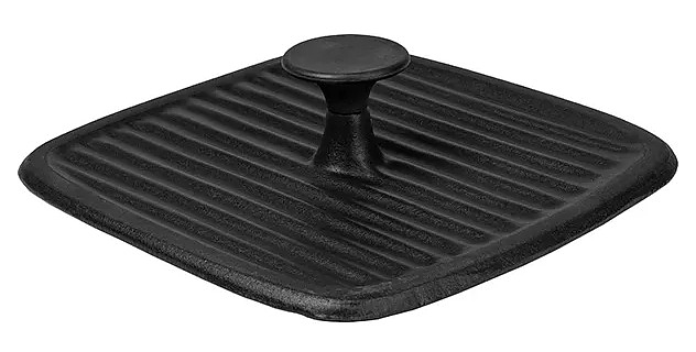 80903477843417d191f9eac47bbfcc8d Пресс для гриля ProHotel Ember Cast Matt 12830-23B 230х230 мм чугун, черный — изображение 1