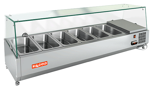 96a370ebb114cd7f4769f2de28846b3f Витрина холодильная HICOLD VRTG 1390 (1/3) — изображение 1
