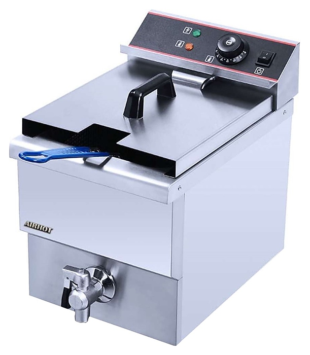 a99ec6478266466b81e6b632cad13fa2 Фритюрница Airhot EF10T с краном — изображение 1