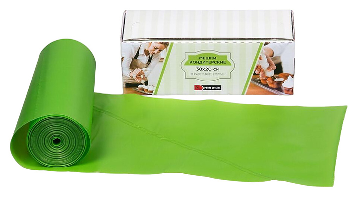 c6037dd01380d4c01067fc804d1a0257 Мешок кондитерский P.L. Proff Cuisine 81400358 зеленый 550х280 мм, 100 шт. — изображение 1
