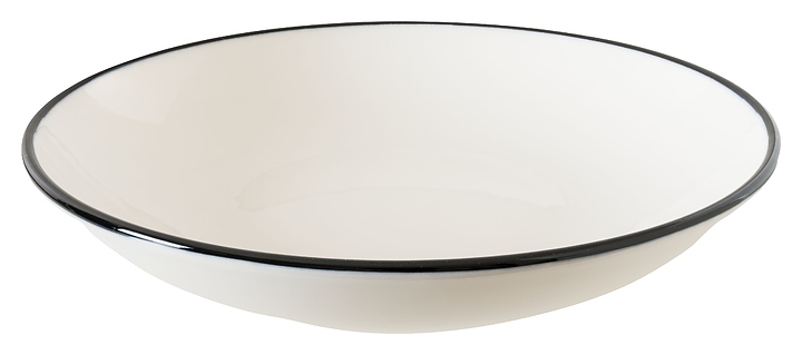 dfdd00757f9bcfaa05ebd94a061c8b4d Салатник Bonna Linea LNEBLGRM15CK 330 мл d=15 см h=3,8 см (фарфор) черный — изображение 1