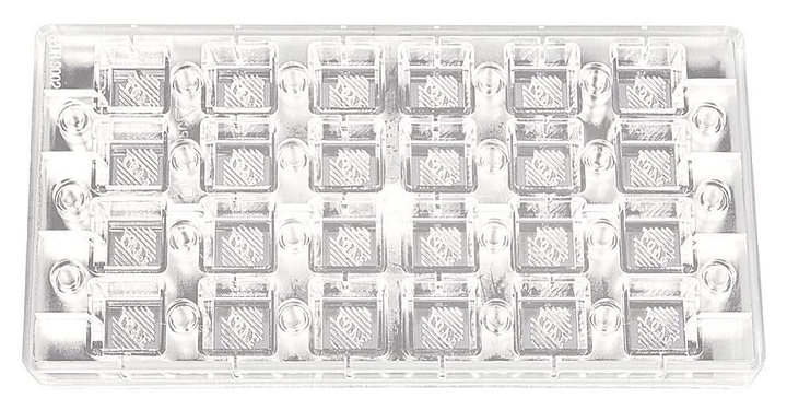 e7246444f9f38f94d94ad230b9aa4cac Форма для шоколада на магнитах P.L. Proff Cuisine 73038051 "Квадрат Love" 24 ячейки — изображение 1