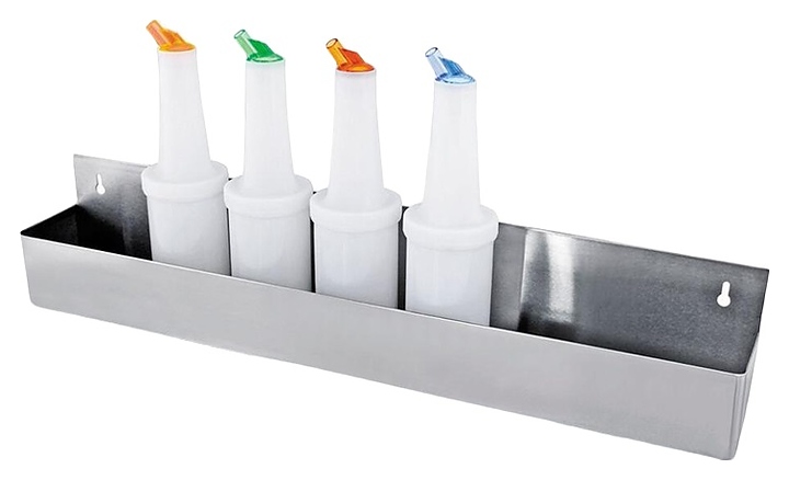 f922b6411ddbc85e4d5e32cf1b6dd6bc Подставка барная P.L. Proff Cuisine BarWare SPR-22S 56х10,5х15,5 см на 6 бутылок (нерж. сталь) — изображение 1