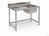 Стол и аксессуар для посудомоечной машины Vortmax cтол для пароконвектоматов Vortmax, Eksi, Fagor 1200х770х870 мм