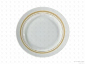 Столовая посуда из фарфора Дулевский фарфоровый завод тарелка с люстром 17,5 см С-42