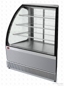 Кондитерская холодильная витрина Марихолодмаш Veneto VS-UN, нержавейка (угол наружный), раздвижная дверь