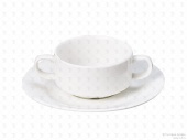 Столовая посуда из фарфора Fairway блюдце к чаше бульонной 4879A (17.8 см)