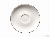 Столовая посуда из фарфора Bonna блюдце Retro E100RIT02KT (12 см, для чашки E100RIT02KF, 80 мл)