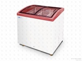Морозильный ларь с гнутым стеклом Italfrost ЛВН 200 Г (СF 200 C) (красный)