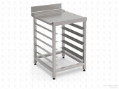 Стол и аксессуар для посудомоечной машины Vortmax стол для пароконвектоматов Vortmax, Eksi, Fagor 600х770х870 мм