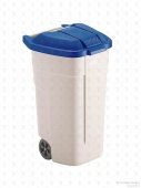 Контейнер для мусора Rubbermaid R002218 (100л) в комплекте с синей крышкой R002223