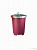 Бак для отходов Restola 432106021 (25 л, бордовый)