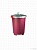Бак для отходов Restola 432106121 (45 л, бордовый)