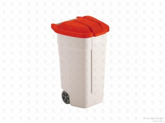 Бак для отходов Rubbermaid R002218 в комплекте с красной крышкой R039246